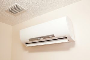 ductless blower up on a wall