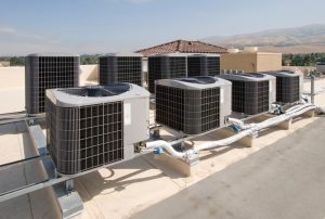 rooftop units on commercial building